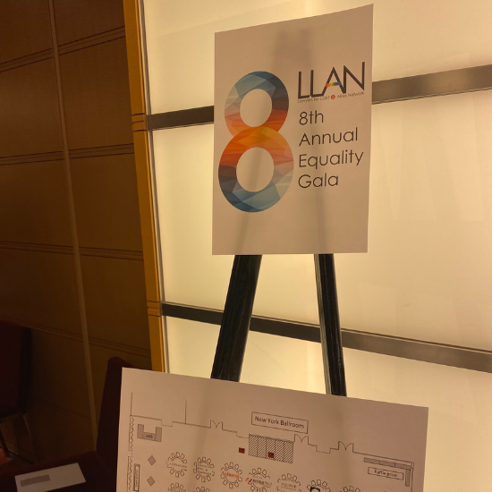 Attending LLAN 8th Equality Gala